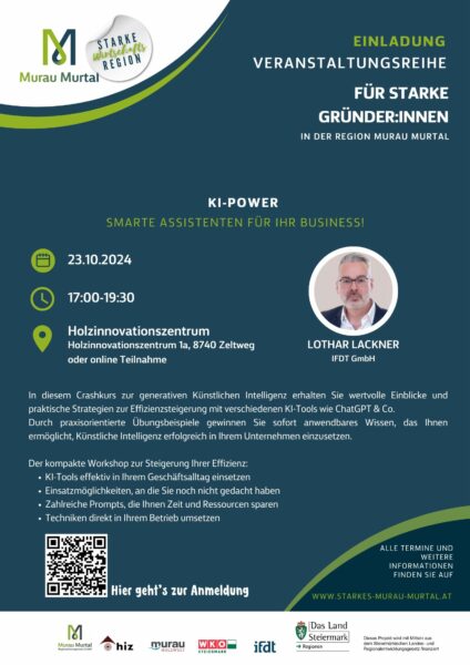 Workshop KI-Power Smarte Assistenten für Ihr Business!