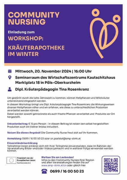 Workshop Kräuterapotheke im Winter A4